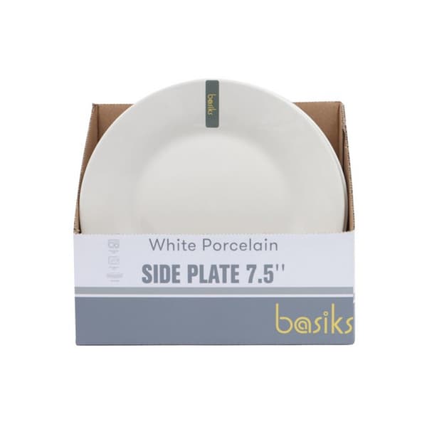 Basiks Porslin Assiett One Size Vit White One Size