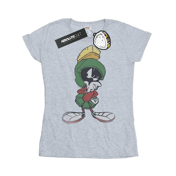 Looney Tunes Dam/Damer Marvin The Martian Pose Bomull T-shirt Sports Grey XXL
