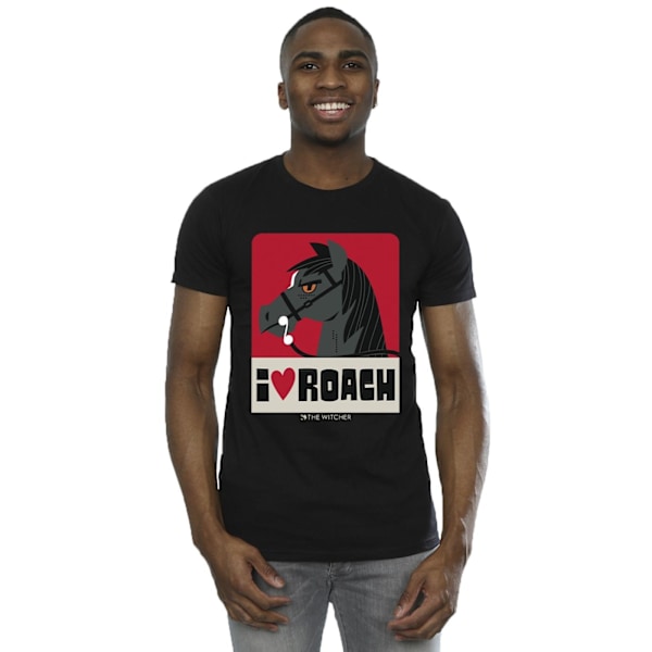 Netflix The Witcher I Heart Roach T-shirt S Svart Black S