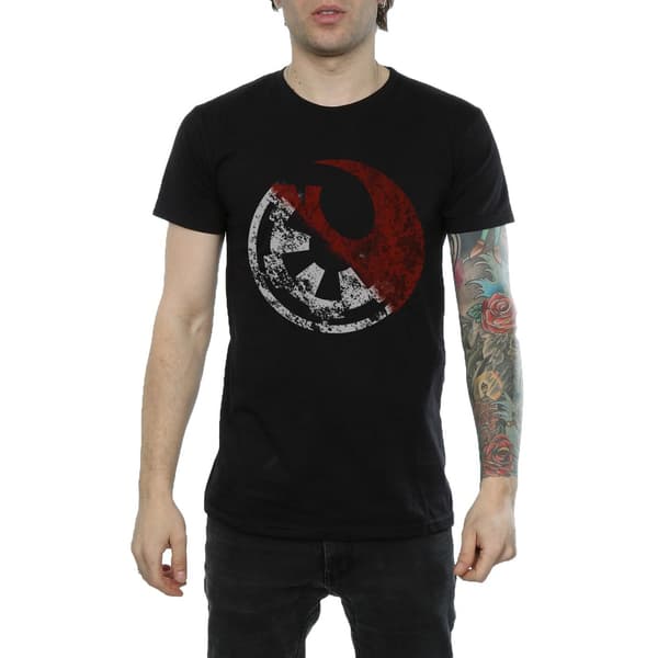 Star Wars Herr Rogue One Rusty Emblems T-shirt L Svart Black L