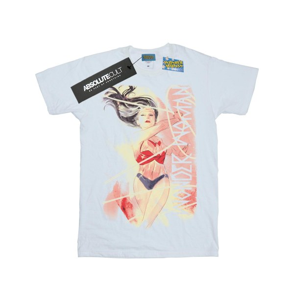 DC Comics Girls Wonder Woman Akvarell Lasso T-shirt i bomull 7 White 7-8 Years
