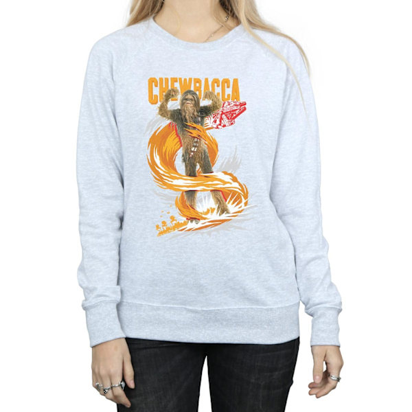 Star Wars Dam/Damer Chewbacca Gigantic Sweatshirt M Heather Heather Grey M