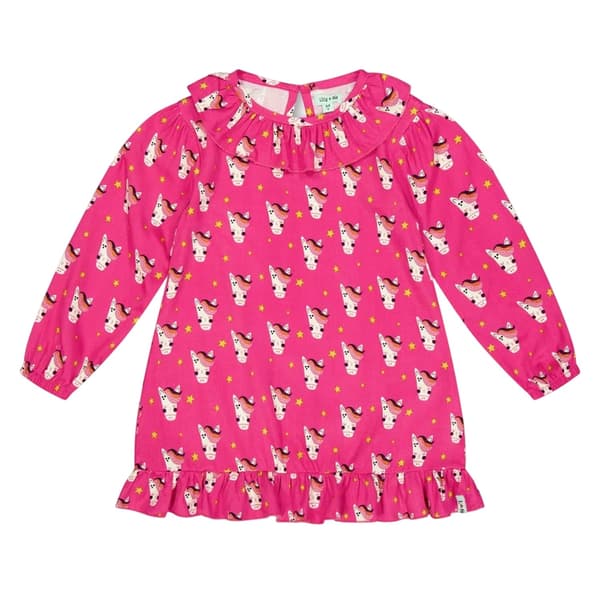 Lilly & Sid Baby Girls Häst Vävd Miniklänning 0-6 Månader Rosa Pink 0-6 Months