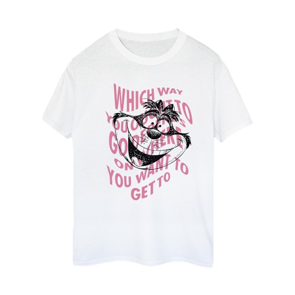 Disney Dam/Damer Alice I Spegellandet Cheshire Cat Bomull Pojkvän White XL