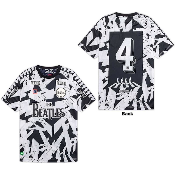 The Beatles Unisex Adult Meyba Abbey Road Crossing Jersey S Bla Black/White S