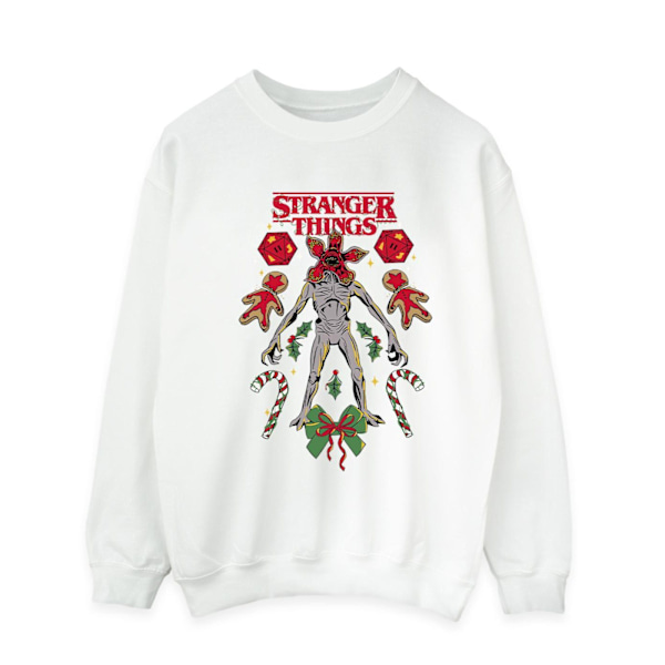 Netflix Herr Stranger Things Jul Demogorgon Sweatshirt L White L