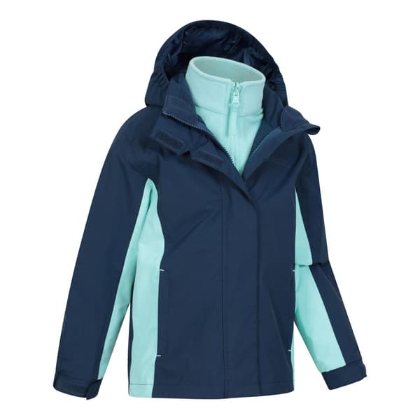 Mountain Warehouse Lightning 3-i-1 Vattentät Jacka för Barn Navy 9-10 Years