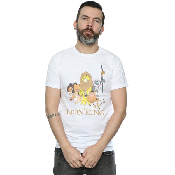 Disney Herr Lejonkungen Grupp T-Shirt S Vit White S