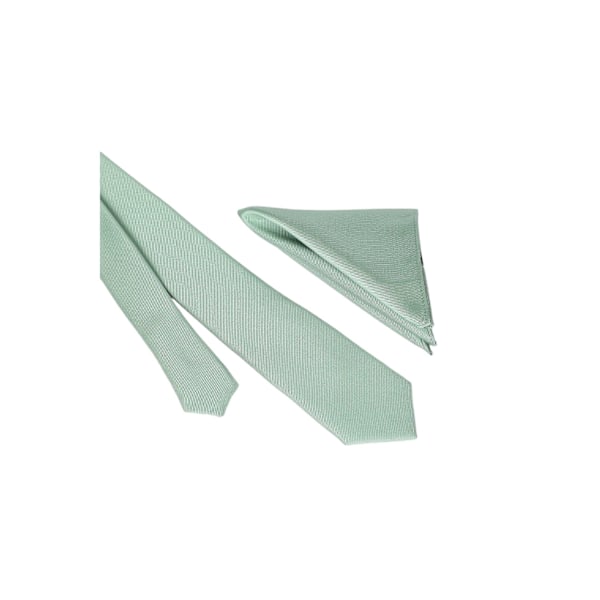 Burton Herr Lång Längd Slips & Näsduk Set One Size Sage Sage One Size