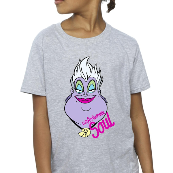 Disney Girls Villains Ursula Unfortunate Soul Bomull T-shirt 12 Sports Grey 12-13 Years