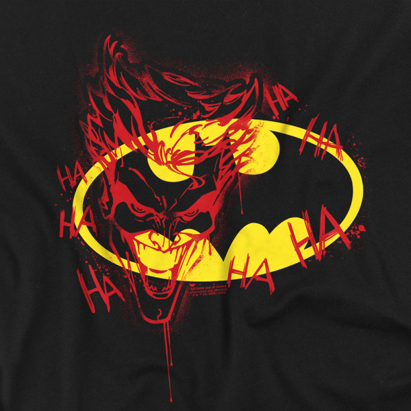 Batman Herr The Joker Graffiti T-shirt XL Svart Black XL