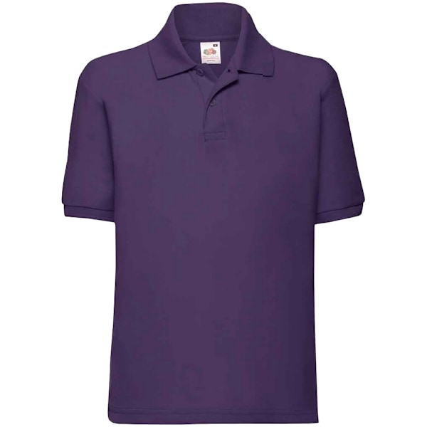 Fruit Of The Loom Barn/Barn Poly/Bomull Pique Poloskjorta 1 Purple 14-15 Years