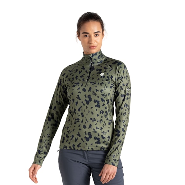 Dare 2B Dam/Dam Divulge Dash Print Core Stretch Mellanlager Olivine Green 16 UK