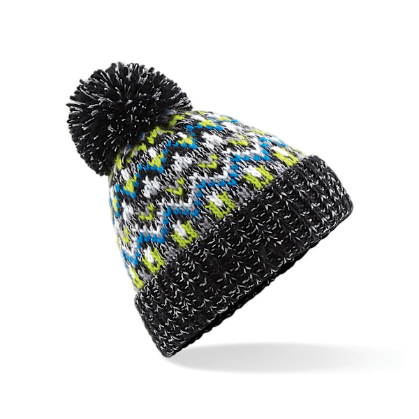 Beechfield Unisex Vuxen Blizzard Vinter Bobble Mössa En Storlek Li Liquorice Zing One Size