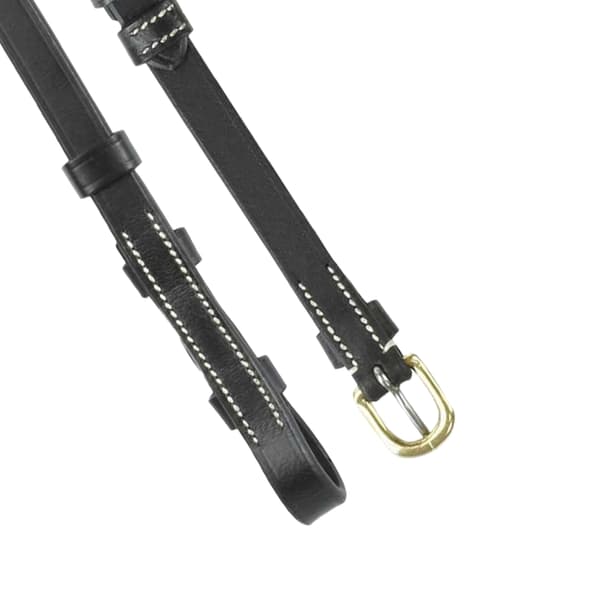 Whitaker Läder Häst Kindstycke Liten Ponny Svart Black Small Pony