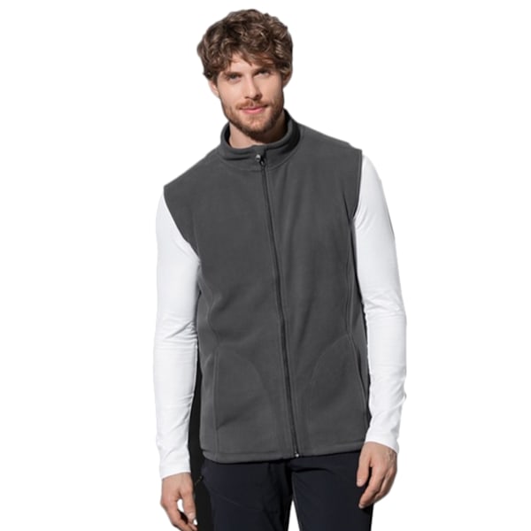 Stedman Herr Active Fleece Gilet M Grå Stål Grey Steel M