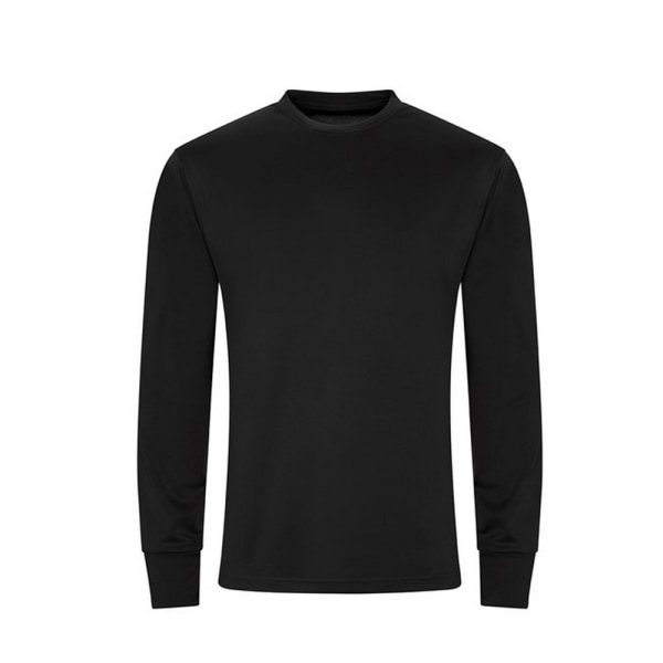 AWDis Cool Långärmad Aktiv T-shirt för män L Jet Black Jet Black L