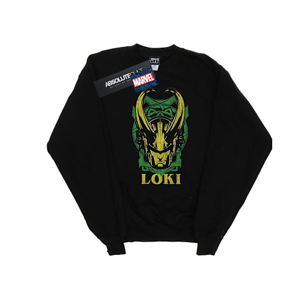 Marvel Boys Loki Badge Sweatshirt 5-6 år Svart Black 5-6 Years