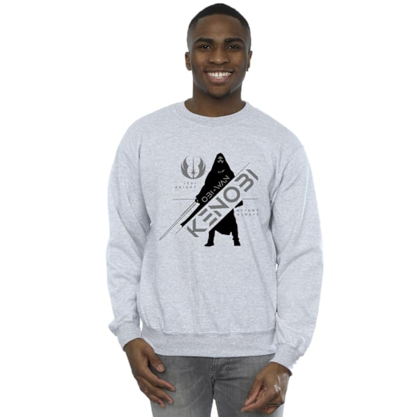 Star Wars Herr Obi-Wan Kenobi Jedi Knight Sweatshirt XL Sports Sports Grey XL