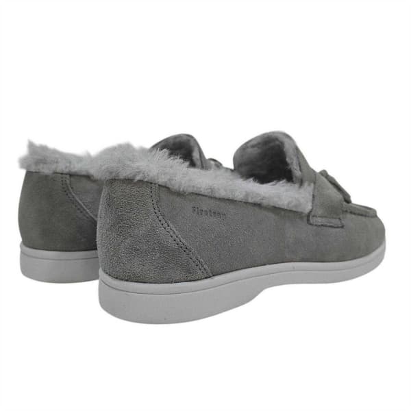 Firetrap Dam Loro Mocka Platta Båtskor 7 UK Ljusgrå Light Grey 7 UK