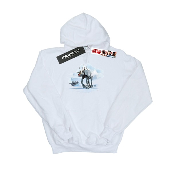Star Wars Boys Jul AT-AT Ren Hoodie 7-8 År Vit White 7-8 Years