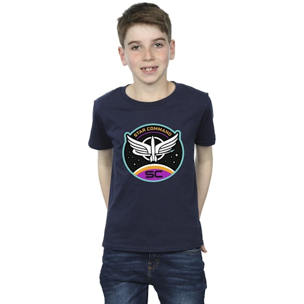 Disney Boys Lightyear Star Command Circle T-Shirt 9-11 år Marinblå Navy Blue 9-11 Years