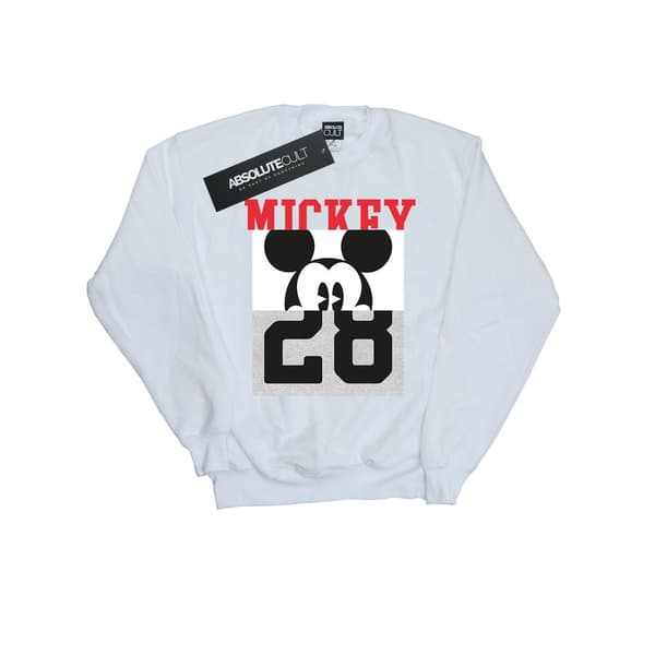 Disney Mens Mickey Mouse Notorious Split Sweatshirt XXL Vit White XXL