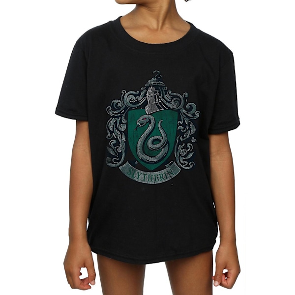 Harry Potter T-shirt i bomull för flickor, Slytherin, 12-13 år, sport Sports Grey 12-13 Years