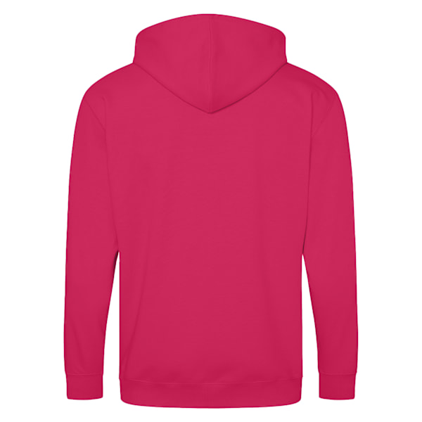 Awdis Plain Mens Hooded Full Zip Hoodie / Zoodie L Hot Pink Hot Pink L