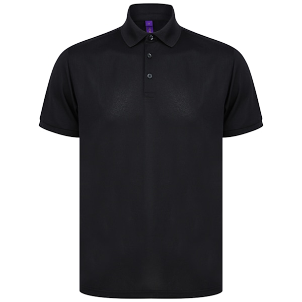 Henbury Unisex Vuxen Polotröja S Svart Black S