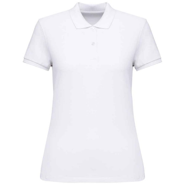 Native Spirit Dam/Kvinnor Pique Poloshirt XS Vit White XS