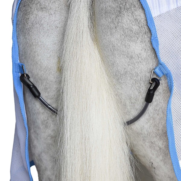 Weatherbeeta Air-Tec Standard-Neck Hästkyltäcke 6´ 5 Vit White/Blue 6´ 5