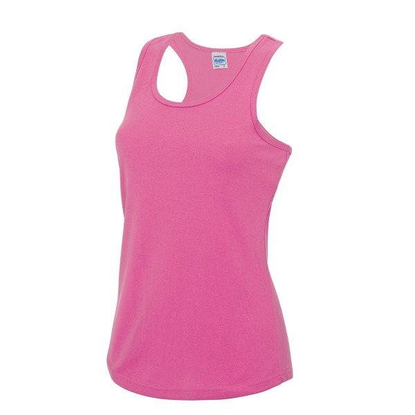 AWDis Cool Dam/Damer Fukttransporterande Girlie Tank Top 16 UK Electric Pink 16 UK