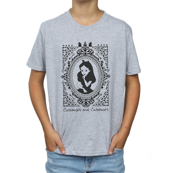 Disney Boys Alice In Wonderland Frame T-Shirt 9-11 År Sport Sports Grey 9-11 Years