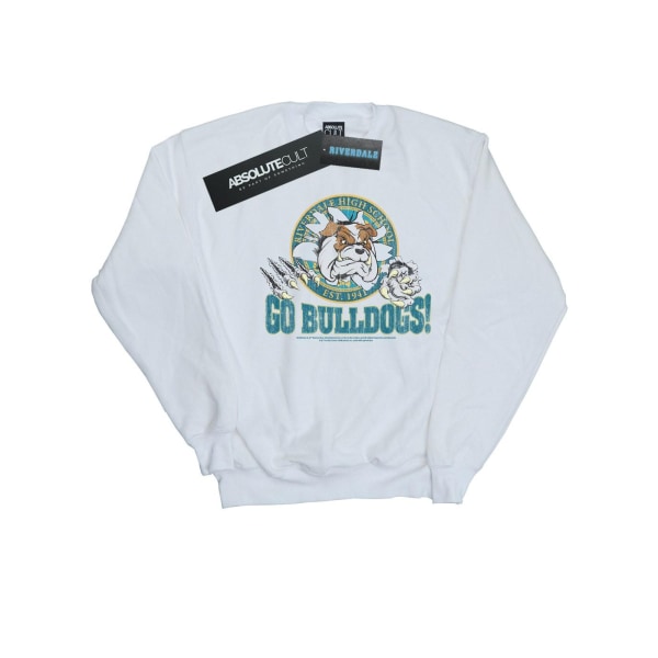 Riverdale Mens Go Bulldogs Sweatshirt 4XL Vit White 4XL