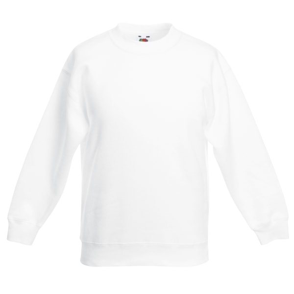 Fruit Of The Loom Kids Unisex Classic 80/20 Set-In Sweatshirt 1 White 14-15