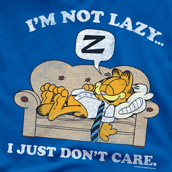 Garfield Herr Inte Lat T-Shirt M Kungsblå Royal Blue M
