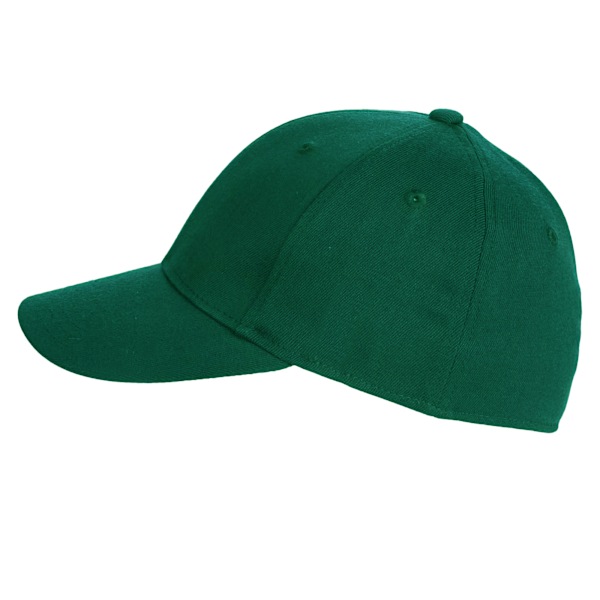 Beechfield Unisex Lågprofil Tung Borstad Bomulls Basebollkeps Forest One Size