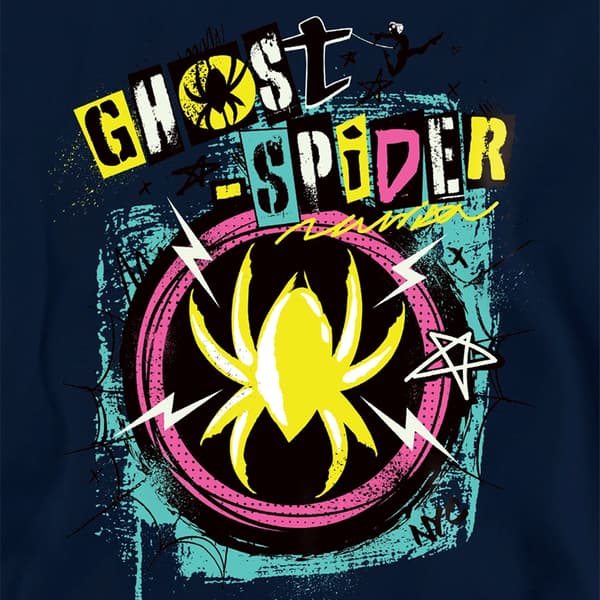 Marvel Barn/Barn Ghost-Spider Punk Logo Hoodie 5-6 År B Black 5-6 Years