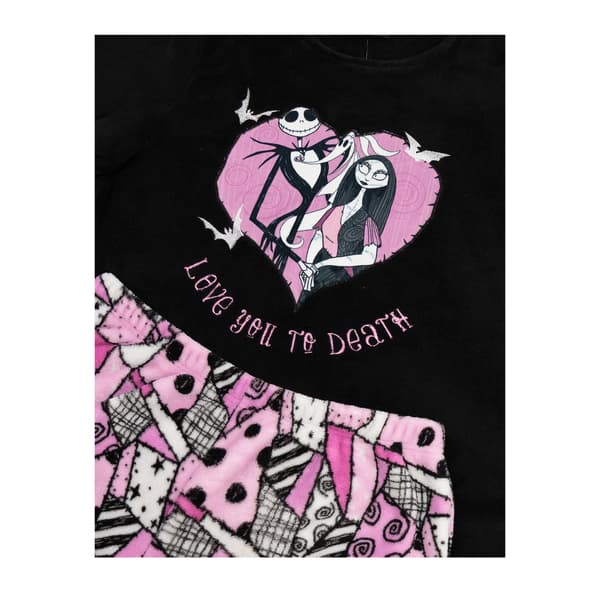 The Nightmare Before Christmas Dam/Dam Logotyp Långärmad Black/Pink L