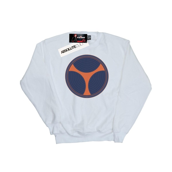 Marvel Boys Black Widow Movie Taskmaster Distressed Shield Sweatshirt White 7-8 Years