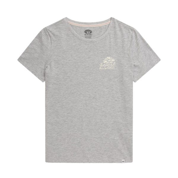 Animal Womens/Ladies Sunrise Carina T-shirt i ekologisk bomull 6 UK Grey 6 UK