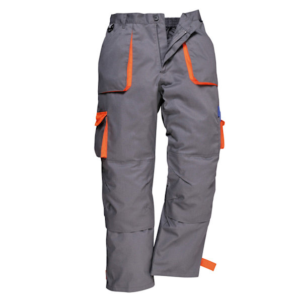 Portwest Herr Kontrast Arbetskläder Byxor (TX11) / Byxor XL Grå Grey XL