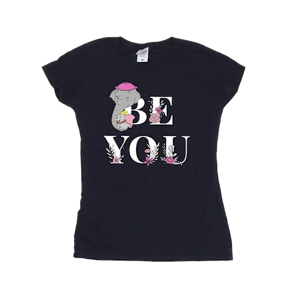 Disney Dam/Damer Dumbo Be You Bomull T-shirt L Marinblå Navy Blue L