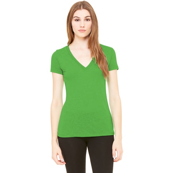Bella Dam/Dam Triblend T-shirt med rund hals XL Grön Triblen Green Triblend XL