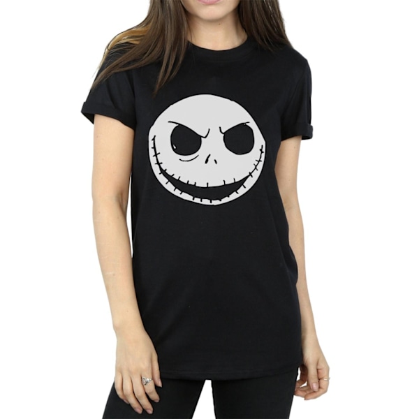 Nightmare Before Christmas Dam/Damer Jack Skellington Bomull Boyfriend T-Shirt S Svart Black S