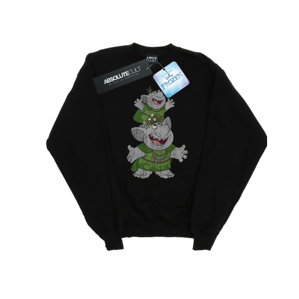 Disney Dam/Dam Frozen Handstacking Troll Sweatshirt M Bl Black M
