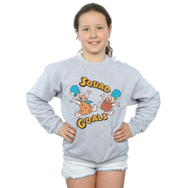 The Flintstones Girls Squad Goals Sweatshirt 7-8 år Sports G Sports Grey 7-8 Years