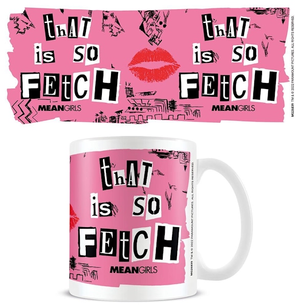 Mean Girls That Is So Fetch Mug En Storlek Vit/Rosa/Svart White/Pink/Black One Size