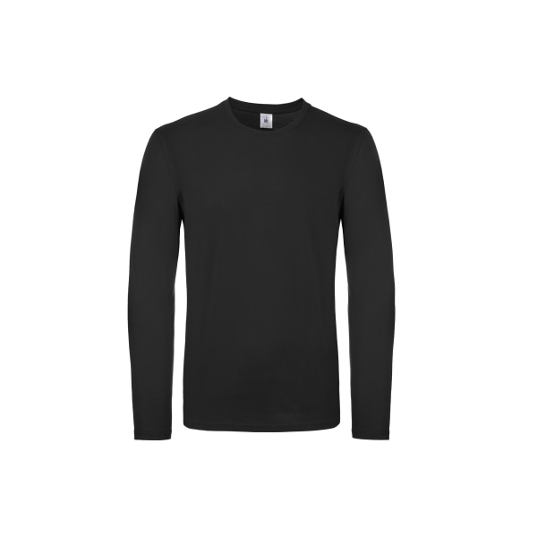 B&C Herr #E150 Långärmad T-shirt L Mörkgrå Dark Grey L